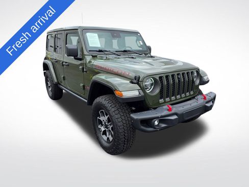 Used 2021 Jeep Wrangler Unlimited Rubicon w/ Uconnect 4C Nav & Sound Group image 1