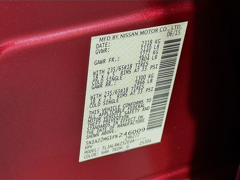 Used 2015 Nissan Murano SL FWD image 12