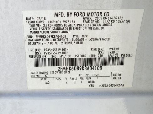 Used 2019 Ford Flex Limited AWD/4WD image 29