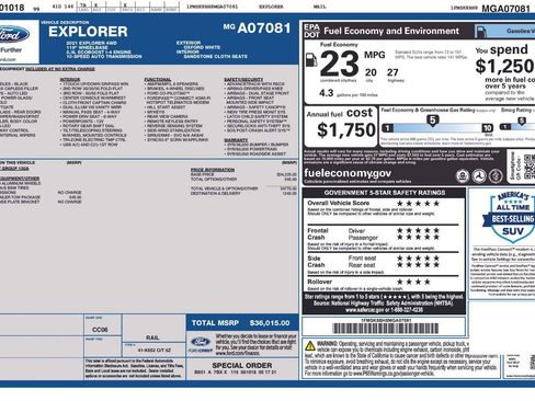 Used 2021 Ford Explorer 4WD w/ Class III Trailer Tow Package image 4