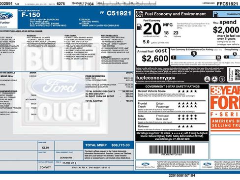 Used 2015 Ford F150 XL w/ Equipment Group 101A Mid AWD/4WD image 2