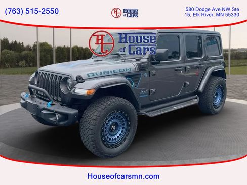 Used 2021 Jeep Wrangler Unlimited Rubicon 4xe w/ Steel Bumper Group AWD/4WD image 1