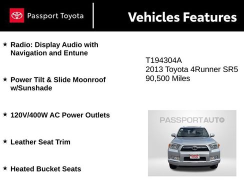 Used 2013 Toyota 4Runner SR5 w/ Premium Pkg AWD/4WD image 11