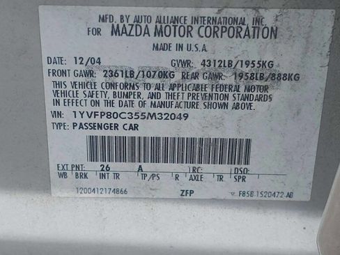 Used 2005 MAZDA MAZDA6 i FWD image 10