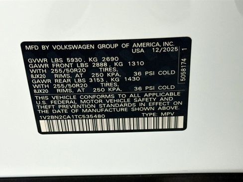 New 2026 Volkswagen Atlas SEL AWD/4WD image 34