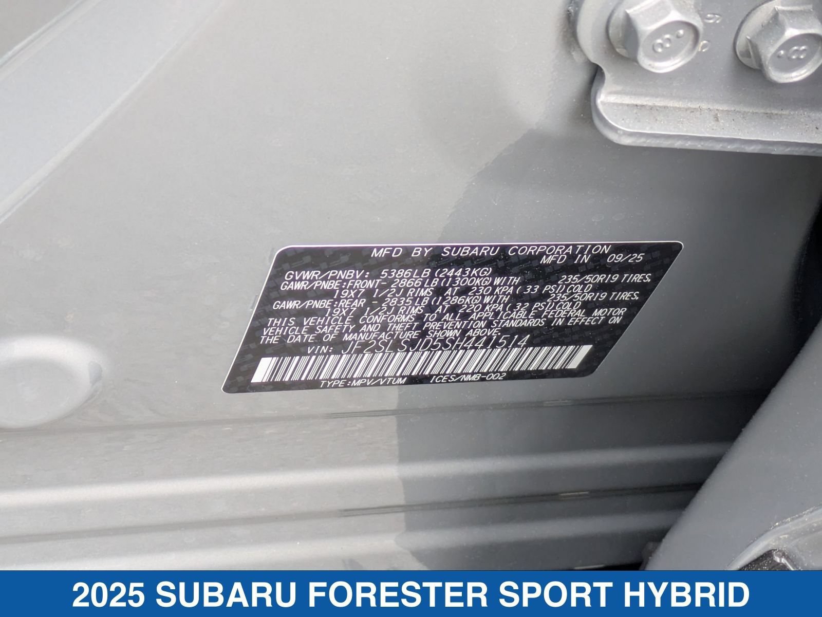 Certified 2025 Subaru Forester Sport AWD/4WD image 40