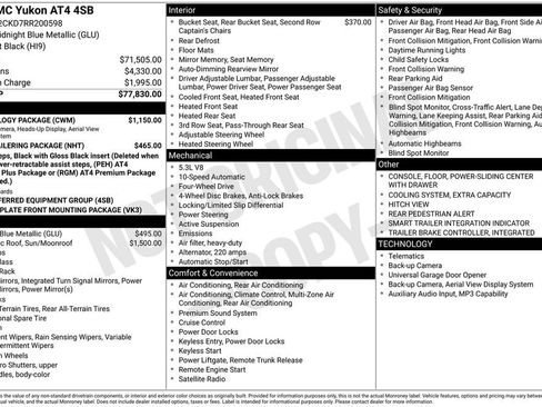 Used 2024 GMC Yukon AT4 w/ Technology Package AWD/4WD image 5
