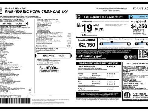 Used 2022 RAM 1500 Big Horn AWD/4WD image 4