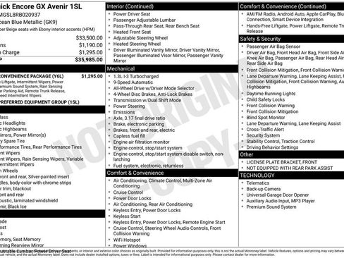 Certified 2024 Buick Encore GX Avenir w/ Avenir Convenience Package image 12