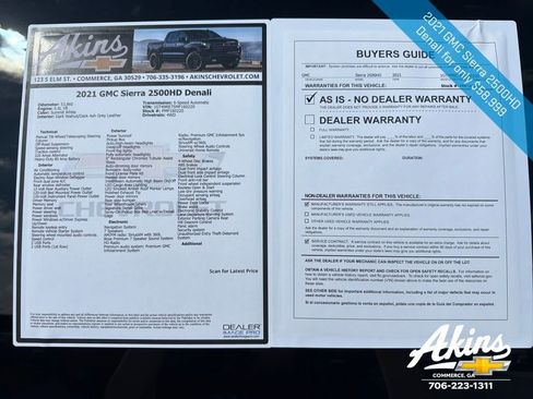 Certified 2021 GMC Sierra 2500 Denali w/ Denali Ultimate Package AWD/4WD image 11