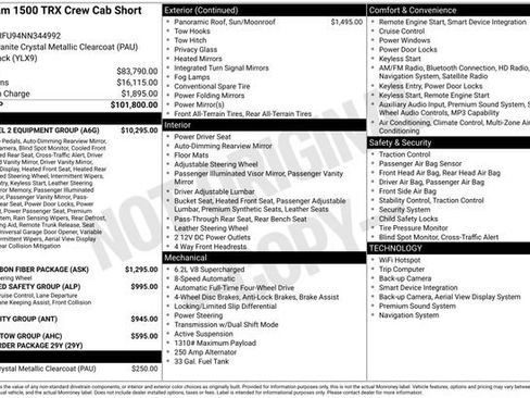 Used 2022 RAM 1500 TRX w/ TRX Level 2 Equipment Group image 2