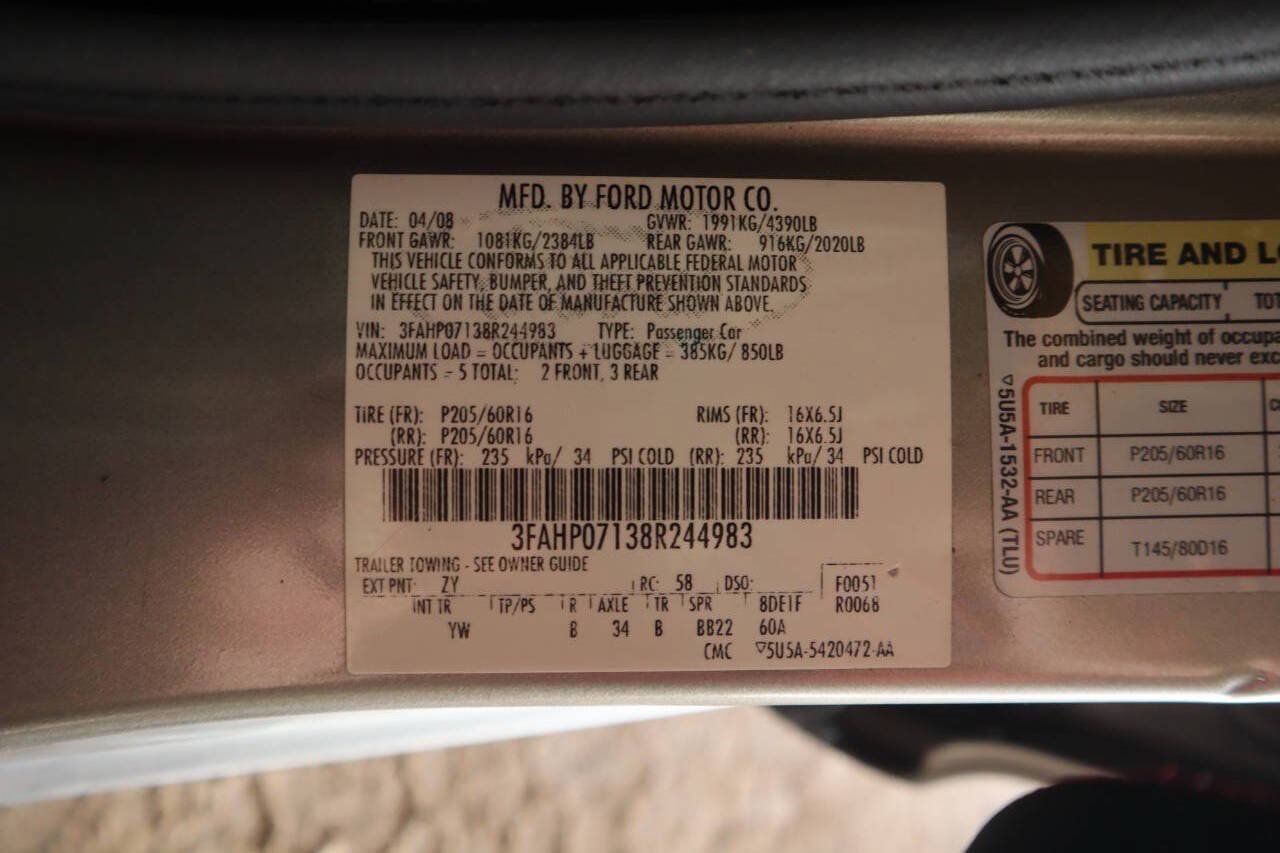 Used 2008 Ford Fusion SE FWD image 38