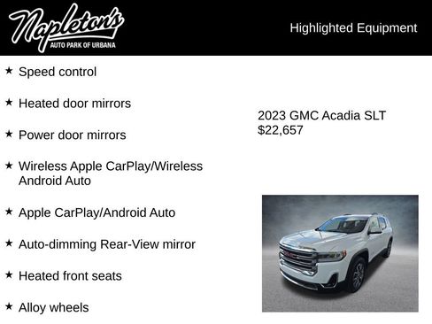 Used 2023 GMC Acadia SLT image 9