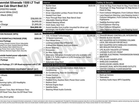 Certified 2023 Chevrolet Silverado 1500 LT Trail Boss w/ Protection Package AWD/4WD image 5