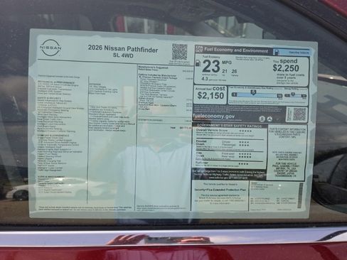 New 2026 Nissan Pathfinder SL AWD/4WD image 3