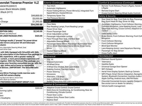 Used 2023 Chevrolet Traverse Premier w/ Redline Edition AWD/4WD image 6