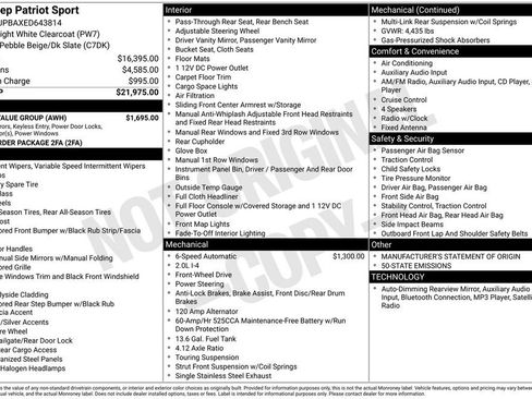 Used 2014 Jeep Patriot Sport w/ Power Value Group image 22