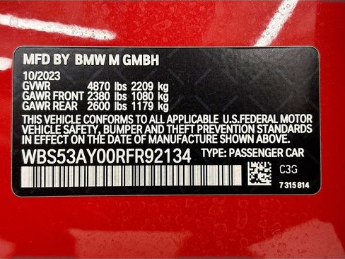 Used 2024 BMW M3 w/ M Carbon Exterior Package RWD image 35