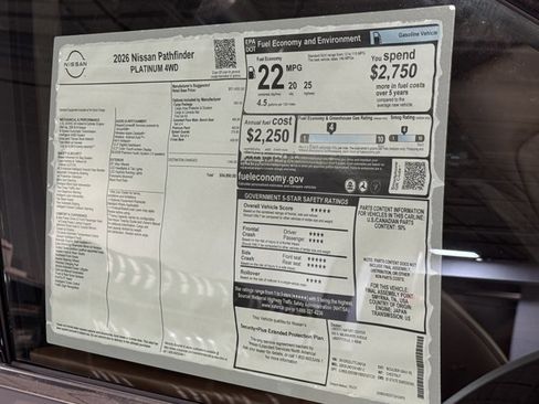 New 2026 Nissan Pathfinder Platinum AWD/4WD image 6