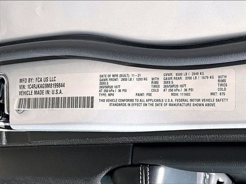 Used 2021 Jeep Grand Cherokee L Laredo AWD/4WD image 22