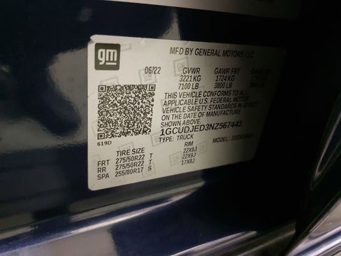 Used 2022 Chevrolet Silverado 1500 High Country w/ High Country Premium Package image 39