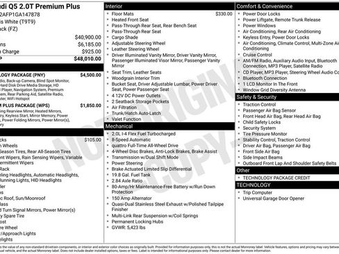 Used 2016 Audi Q5 2.0T Premium Plus w/ Technology Package image 40