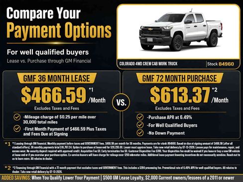 New 2026 Chevrolet Colorado W/T w/ WT Custom Package AWD/4WD image 2