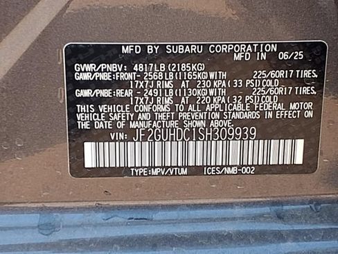 Certified 2025 Subaru Crosstrek 2.5i Premium AWD/4WD image 10