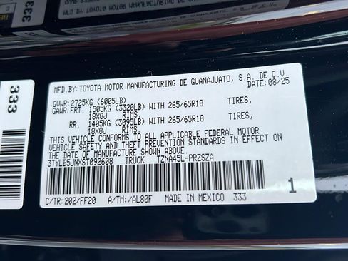 New 2025 Toyota Tacoma SR5 image 37