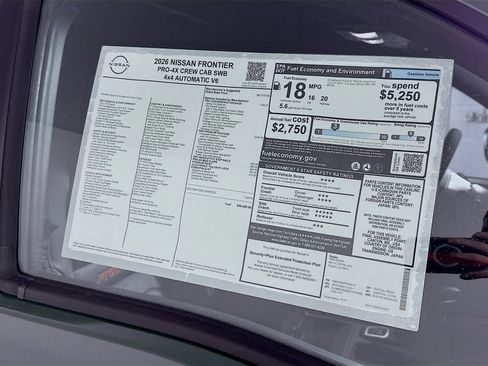 New 2026 Nissan Frontier PRO-4X w/ Pro Premium Package image 13