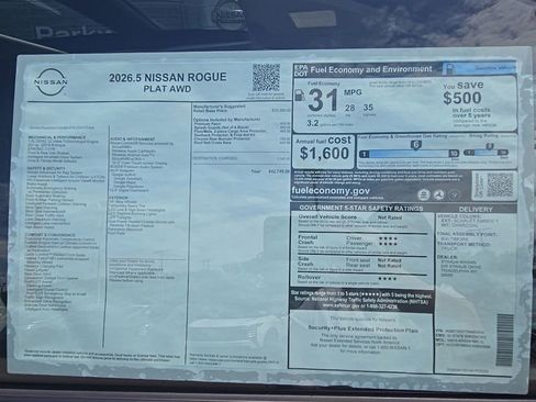 New 2026 Nissan Rogue Platinum AWD/4WD image 37