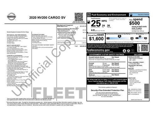 Used 2020 Nissan NV200 SV w/ Sliding Glass Door Package image 26