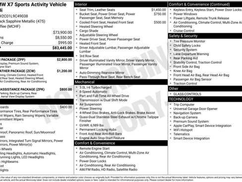 Used 2020 BMW X7 xDrive40i w/ Premium Package AWD/4WD image 7