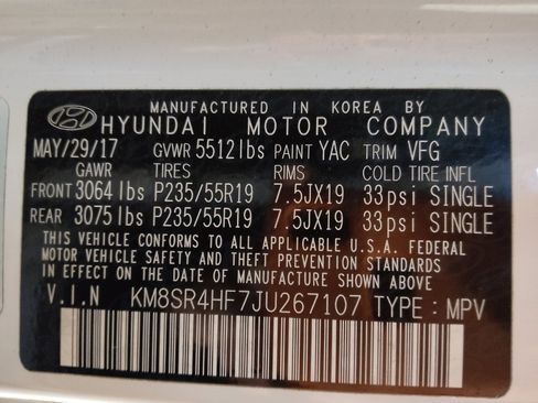 Used 2018 Hyundai Santa Fe Limited w/ Cargo Package FWD image 33