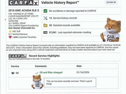 Used 2018 GMC Acadia SLE image 5