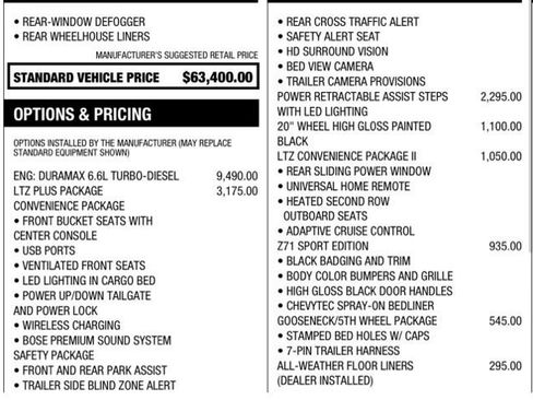 Used 2024 Chevrolet Silverado 3500 LTZ w/ LTZ Plus Package AWD/4WD image 6