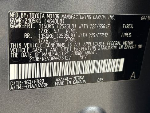 Used 2016 Toyota RAV4 LE AWD/4WD image 33