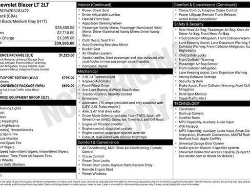 Used 2024 Chevrolet Blazer LT w/ Convenience Package FWD image 32