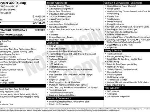 Used 2021 Chrysler 300 Touring w/ Sport Appearance Package image 33