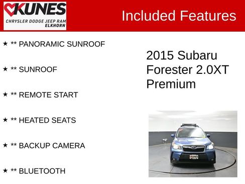Used 2015 Subaru Forester 2.0XT Premium AWD/4WD image 3