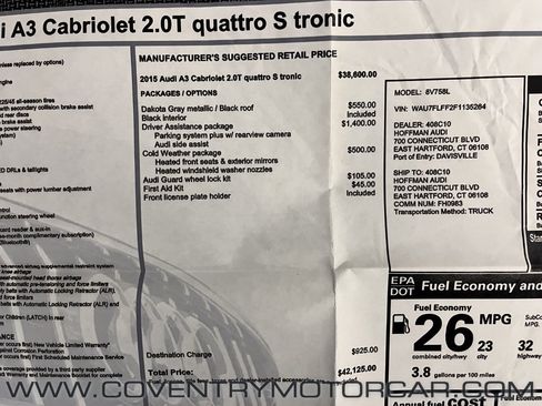 Used 2015 Audi A3 2.0T Premium w/ Driver Assistance Package image 19