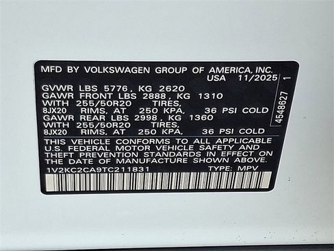 New 2026 Volkswagen Atlas Cross Sport SE image 11