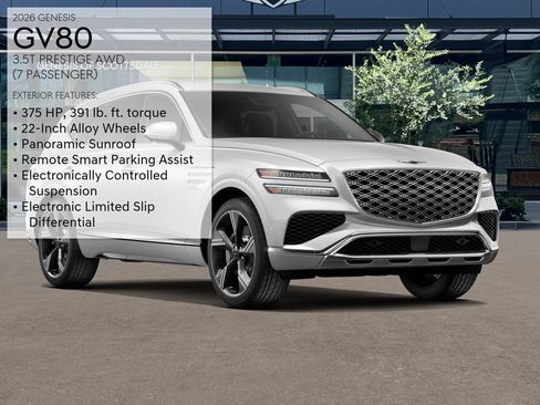New 2026 Genesis GV80 3.5T Prestige AWD/4WD image 3