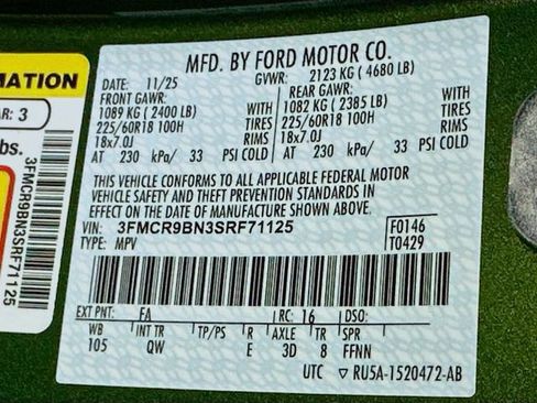 New 2025 Ford Bronco Sport Big Bend w/ Convenience Package image 17