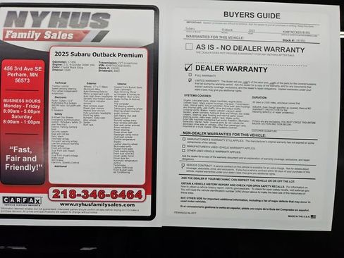 Used 2025 Subaru Outback Premium AWD/4WD image 49