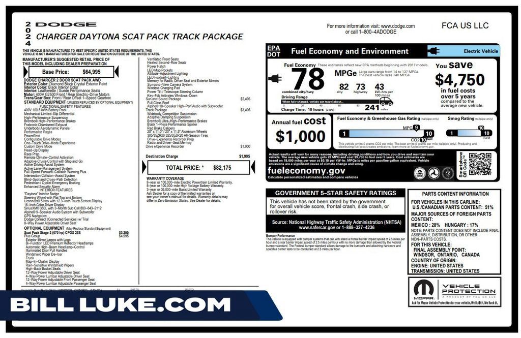 Used 2024 Dodge Charger Daytona Scat Pack w/ Plus Group AWD/4WD image 1