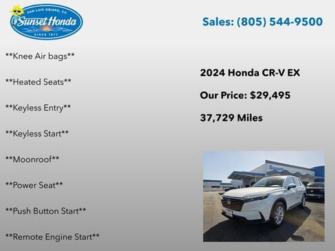 Certified 2024 Honda CR-V EX image 14