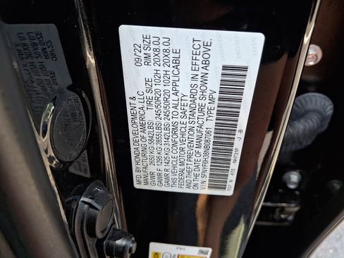 Certified 2022 Honda Pilot Sport image 27