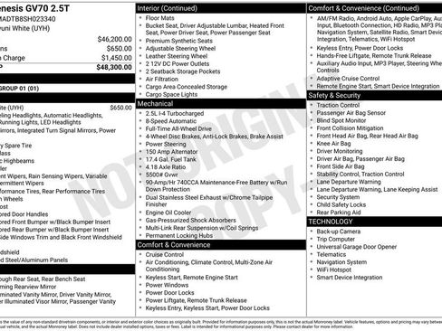 Used 2025 Genesis GV70 2.5T image 6