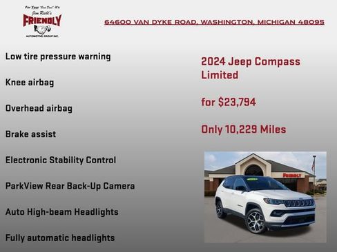 Used 2024 Jeep Compass Limited AWD/4WD image 20